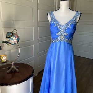 NWT Cinderella Blue Formal Gown